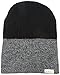 neff Men's Duo Beanie, Black Heather/Black, One Size