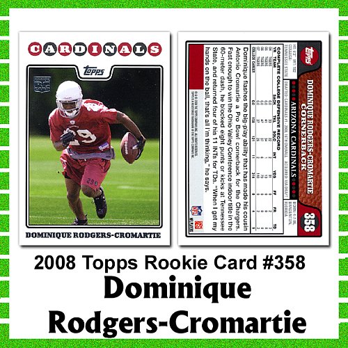 Topps Arizona Cardinals Dominique Rodgers-Cromartie Rookie Card