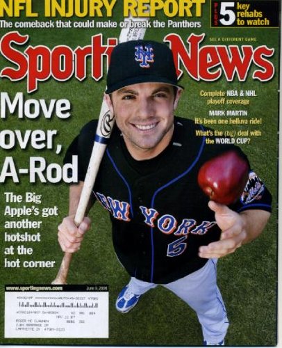 Sporting News June 9, 2006 David Wright/New York Mets, Mark Martin, World Cup Soccer