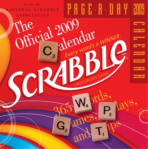 the official scrabble page a day calendar 2009 page a day calendars