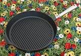 Skeppshult Grillpfanne mit Edelstahlgriff - Durchmesser oben / Höhe 28 cm / 4 cm