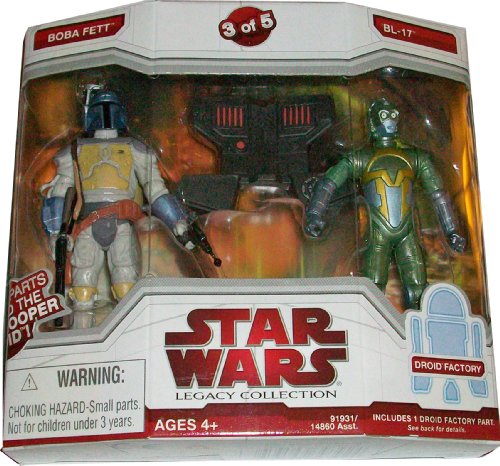 Star Wars Legacy Collection Exclusive Build A Dark Trooper Droid Action Figure 2-Pack Boba Fett and BL-17 (#3 of 5)
