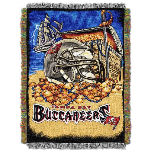 NFL Tampa Bay Buccaneers 48-Inch-by-60-Inch Acrylic Tapestry Throw