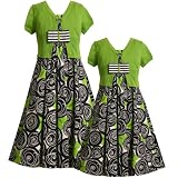 Bonnie Jean Little Girls 2-Piece NAVY-BLUE LIME-GREEN SWIRL-ROSE PRINT Special Occasion Spring Easter Party Dress/Sweater Outfit Set 4-6X