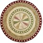 Shaker Pinwheel Hooked Rug, 3' diameter