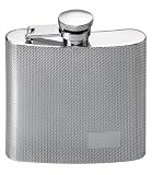 Eigenschaften Herbertz  / Herbertz Taschenflasche, 170 ml, Riffelmuster, Gravurfläche