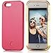 iPhone 6 Plus Case, Elftear LED Light Up Luminous Selfie Cell Phone Case Illuminated Back Cover for Apple iPhone 6S Plus iPhone 6 Plus (Pink)