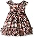 Laura Ashley London Girls' Plaid Taffeta Dress