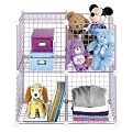 Whitmor Set of 4 Storage Cubes - Purple (14")