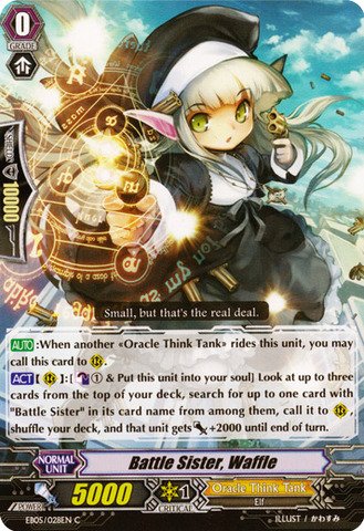 Cardfight!! Vanguard TCG - Battle Sister, Waffle (EB05/028EN) - Extra Booster Pack 5: Celestial Valkyries