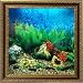 AquaVista AV500TABALI Wall-Mounted Aquarium AV 500 Tropical Water Background with Libra Frame
