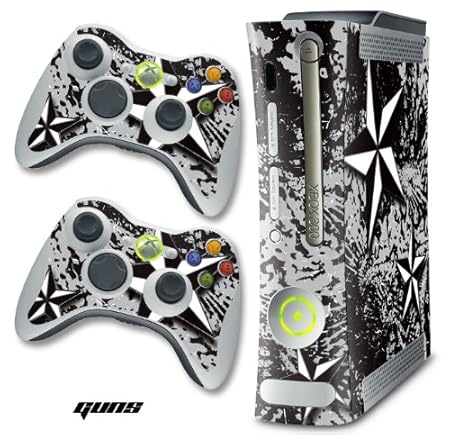 XBOX 360 Console North Star Silver Design Decal Skin - System & Remote Controllers - Northstar Silver