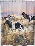 Band of Thunder Fabric Shower Curtain