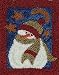 Midnight Snowman Punchneedle Kit-3 Inch X4 Inch