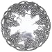Arthur Court Grape 12-Inch Round Plate