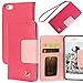 iPhone 5s case,iPhone SE case,iPhone 5 case,by HiLDA,Wallet Case,PU Leather Case,Credit Card Holder,Flip Cover Case[Rose]
