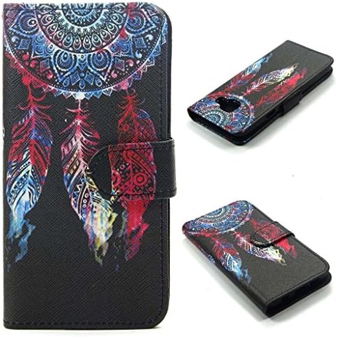 Bairry(TM) Samsung Galaxy A3 (2016) A310 Cover Case, Feather Dreamcatchers Flip Wallet Case Stand Card Slots Premium PU Leather Magnet Closure Bumper Protective Ultra Slim Cover Shell