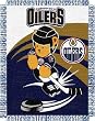 Edmonton Oilers Acrylic Triple Woven Jacquard Baby Blanket/Throw (36"x46") - NHL Hockey