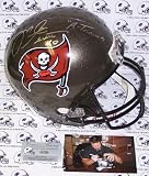 Mike Alstott Autographed/Hand Signed Tampa Bay Buccaneers Full Size Deluxe Replica Football Helmet w