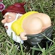 Unconventional Behavior Mooning Gnome Lawn Ornament