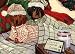   - Dachshund in PJ's Christmas Greeting Cards by Suzanne Renaud