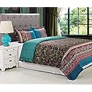 300 Thread Count Rosewood Duvet Cover Set, Full/Queen