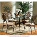 Powell Basil Antique Brown Dining Table Pedestal Base
