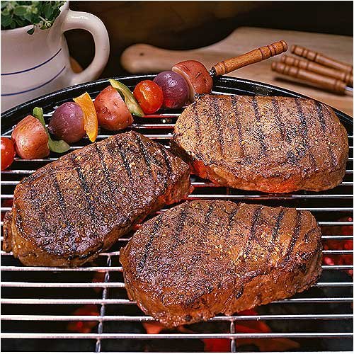 Rib Eye Steaks Eight 10 oz. by Burgers' Smokehouse