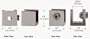 CRL Brushed Nickel Small Set Screw Glass Shelf Clamp for 1/4" to 5/16" Glass - Single