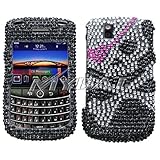 Blackberry 9630 Tour Skull Diamante Protector Cover