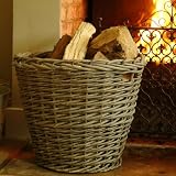 Dolphin Grey Wicker Log Basket