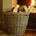 Dolphin Grey Wicker Log Basket