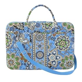 Buy Vera Bradley Laptop Portfolio Bali Blue by Vera Bradley
