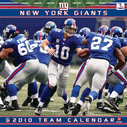 New York Giants 2010 Wall Calendar