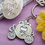 Adorable pumpkin coach keychain favors