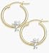 Two-Toned Angel Baby Gold Earrings