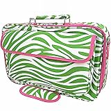 Zebra Lime Green Hot Pink Laptop Computer Bag