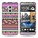 CoverON HTC One Max T6 Protector Design Green Orange Tribal Case - with Pry Tool