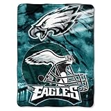 Philadelphia Eagles NFL Royal Plush Raschel Blanket (Aggression Series) (60x80")