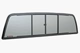 CRL Duo-Vent Four Panel Truck Slider with Solar Glass for 1984-1995 Toyota SR5 Standard Cab