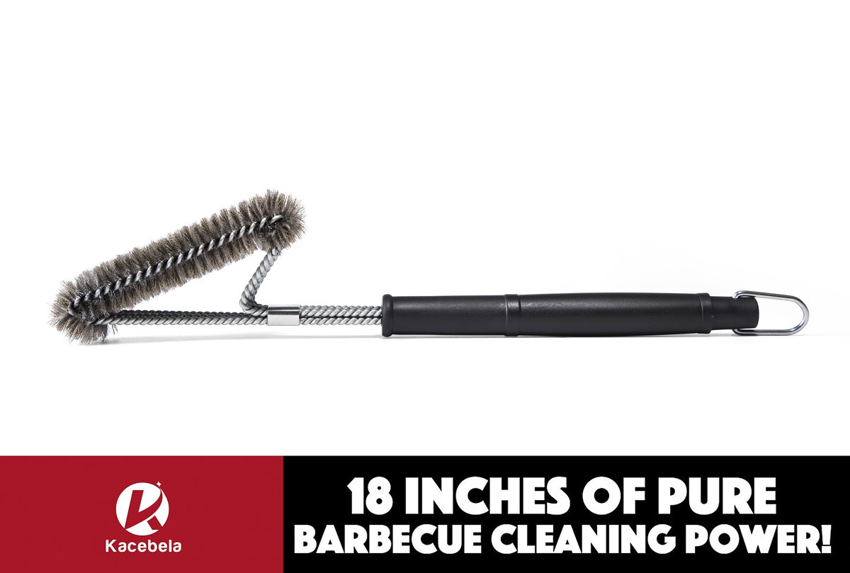 Kacebela BBQ Grill Brush, 18" Grill Brush, 2 Basting Brushes, Best