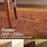 Feeno 200�~250cm�^���O�}�b�g�i���n�j�^�O���[��