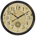 Oversized Resin Clock with Pendulum