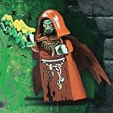 Troll Queen / Evil Sorceress Lego Minifigure with Green Lightning Bolt Staff included~ Lego Castle Minifigure ~ 7097