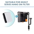 Hygger 8 Pieces Replacement Filter Cartridges Media for HG-027 Hang On Aquarium Filter