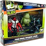 Ben 10 4 Articulated 3 Piece Set Includes; Fourarms, Upchuck v.2 and XLR8