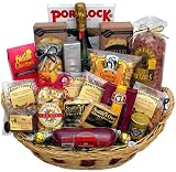 Winter Celebration Gift Basket with Martinelli's Sparking Apple Cider (non-alcoholic)