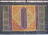 Review NovaHaat.com  / BANJARA MIRROR SARI TAPESTRY INDIAN ASIAN WALL HANGING