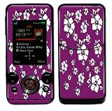 Hibiscus Design Decal Protective Skin Sticker for Sony Ericsson W580i