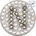 Bella Swarovski Crystal Golf Ball Marker & Hat Clip - Initials Collection - N (Graphite)